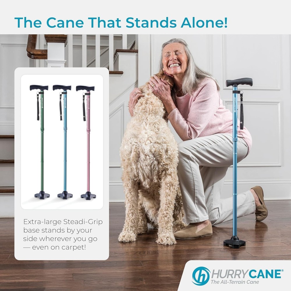 HCANE Freedom Edition Foldable Walking Cane - Adjustable & Stylish Mobility Aid