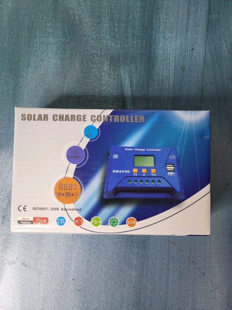 PWM Solar Panel Battery Charge LCD Controller 10A/20A/30A 12V/24VAuto Regulator