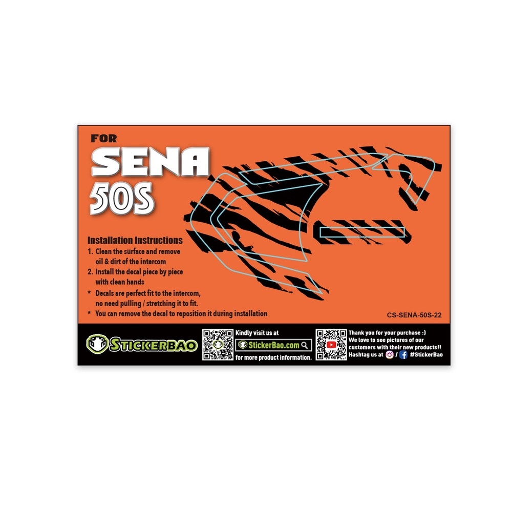 Leopard Device Surface Decals Sticker For SENA 50S Intercom 1 Piece