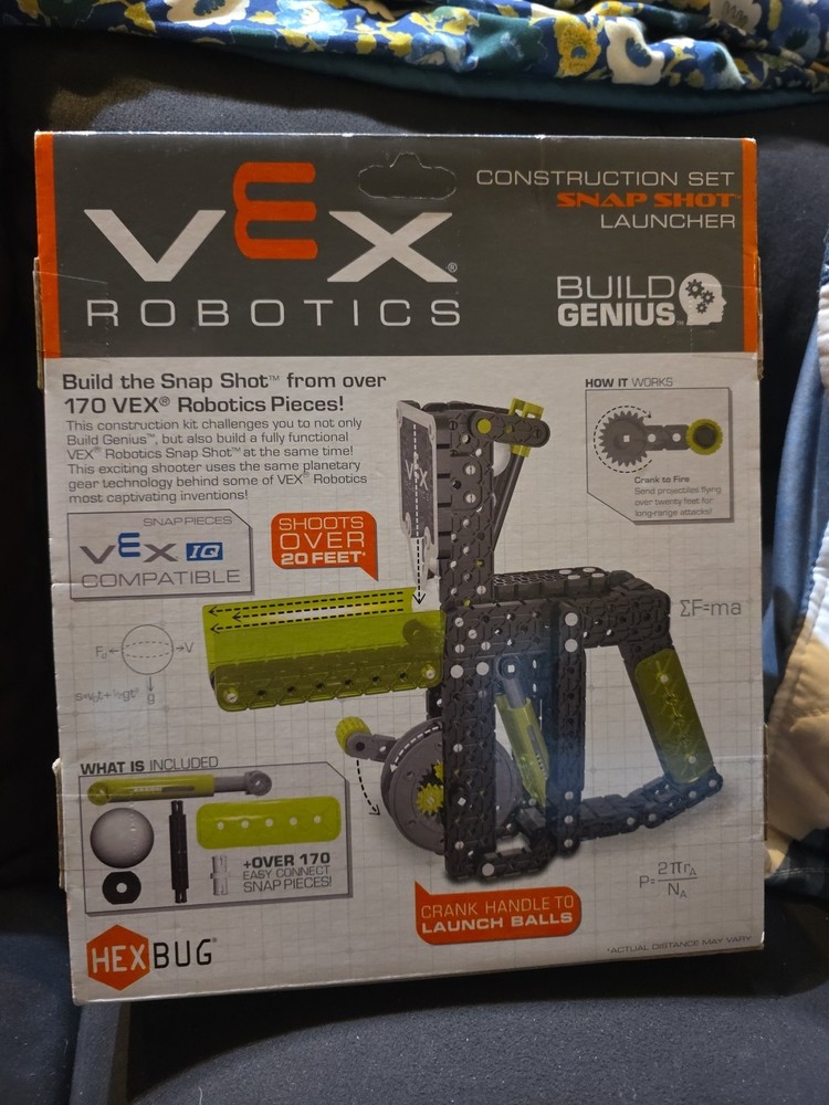 HEXBUG VEX Robotics Snap Shot Launcher Construction Set Rapid Fire Speed Loader