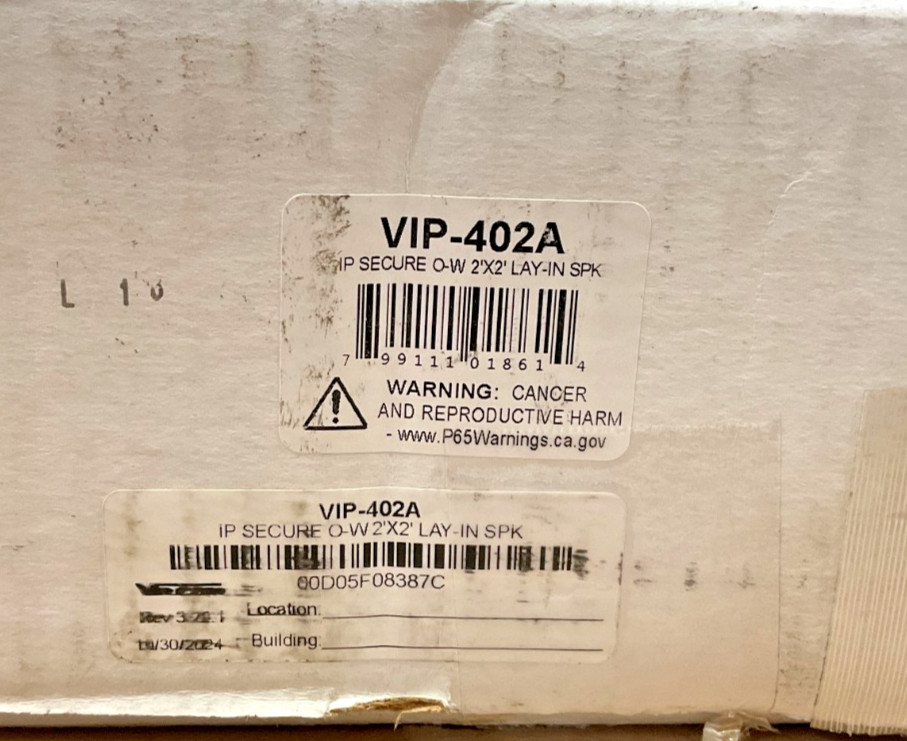 Valcom In Ceiling Speaker VIP-402A ✅❤️️✅❤️️ OPEN BOX!!! ✅❤️️✅❤️️