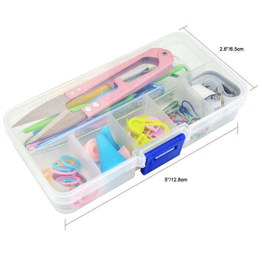 New Basic Knitting Tools Accessories Supplies with Case Knit Kit Lots