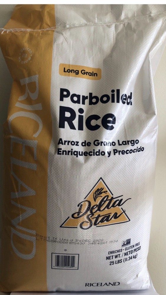 Delta Star Long Grain Parboiled Rice 25Lbs.