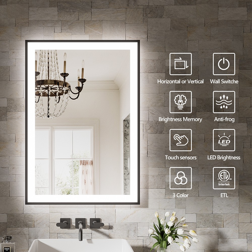 72x36"Frameless LED Bathroom Mirror,Smart Mirror