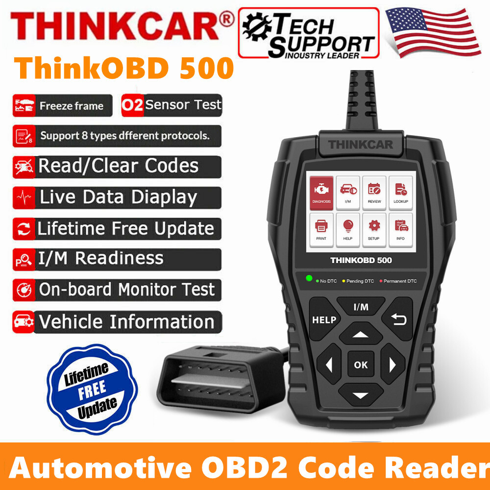 ThinkOBD 500 OBD2 Scanner Vehicle Code Reader Check Engine Diagnostic Tool