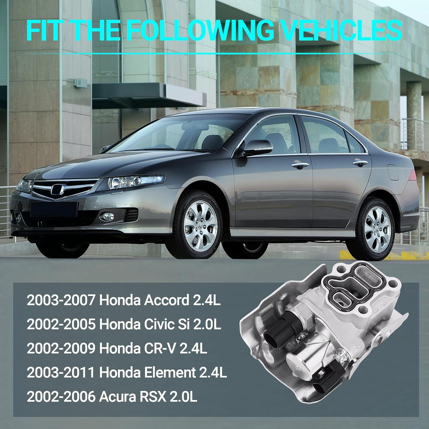 Spool Valve VTEC Solenoid For Honda Accord Civic CRV Acura RSX OE#15810-PRB-A03