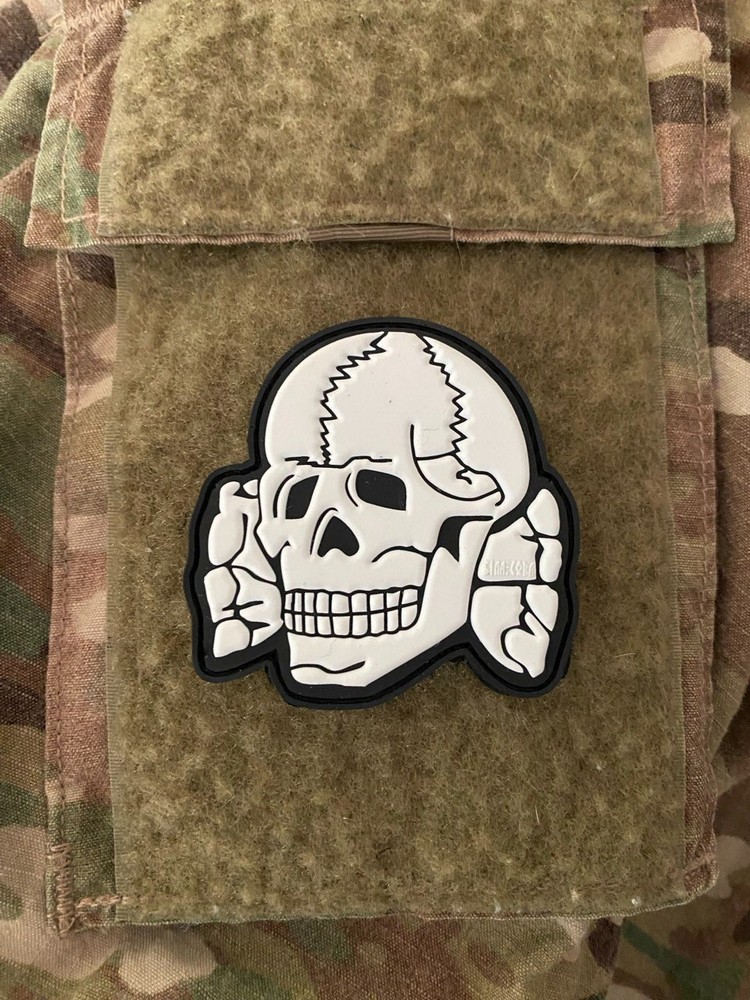PVC military tactical patch "Skull" old school