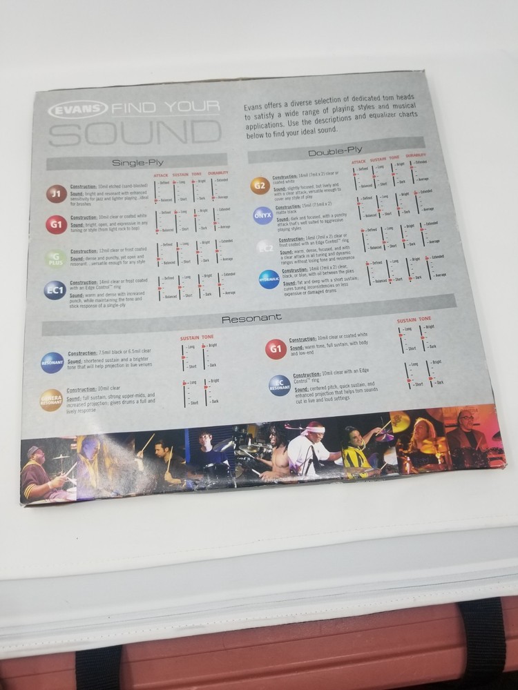 EVANS Genera Resonant Drum Head, 16 Inch