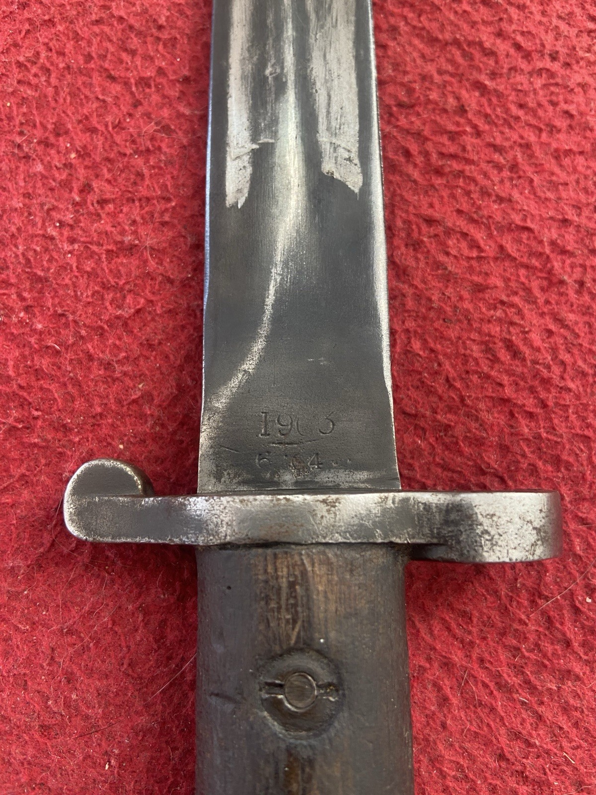 Rare Wilkinson English Pattern 1903 Bayonet Knife W/ Leather Scabbard Nice!