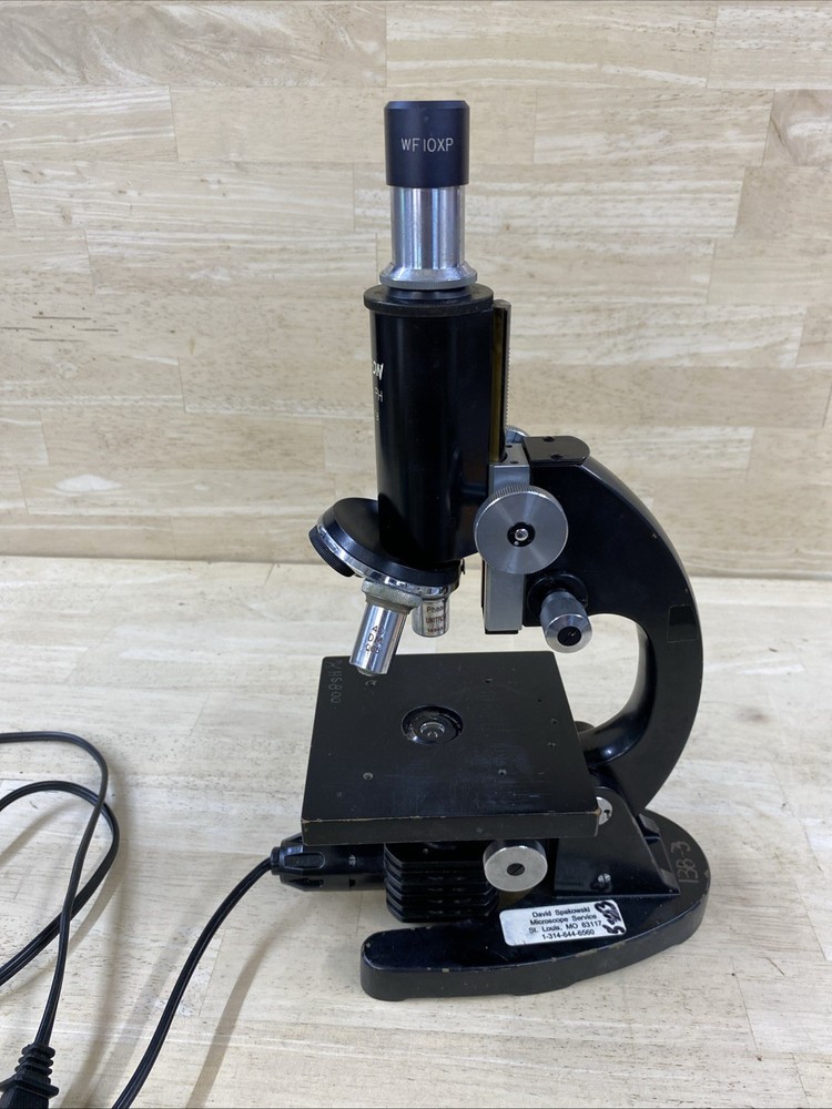 Unitron Phase mph 107978 Student Microscope HEAVY 11.5 lbs. WORKS