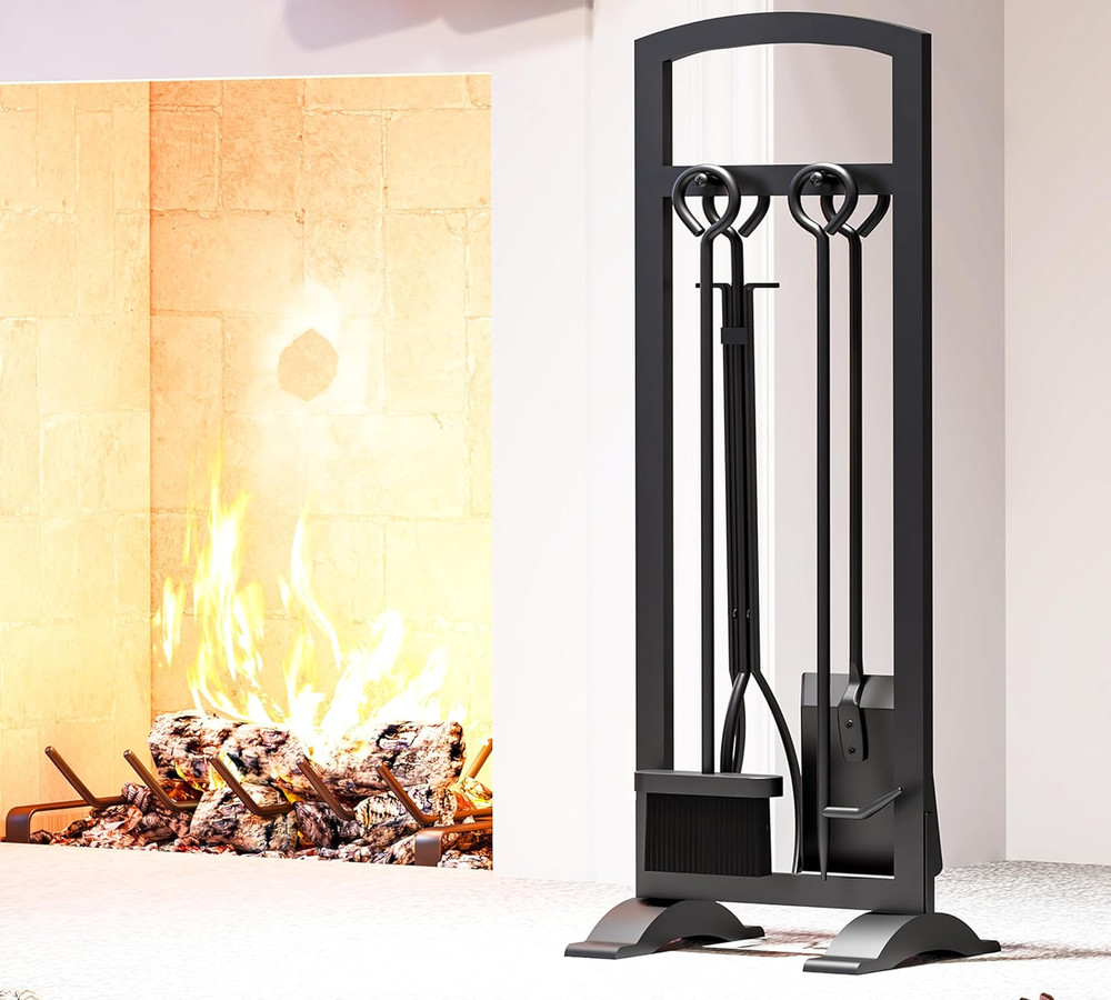 5-Piece Lightweight Fireplace Tool Set – Portable, Compact, and Stylish Fire Pit