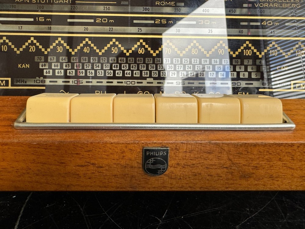 Radio Philips B5X23A/04 Table top plano stereo hifi vintage - WORKING, READ