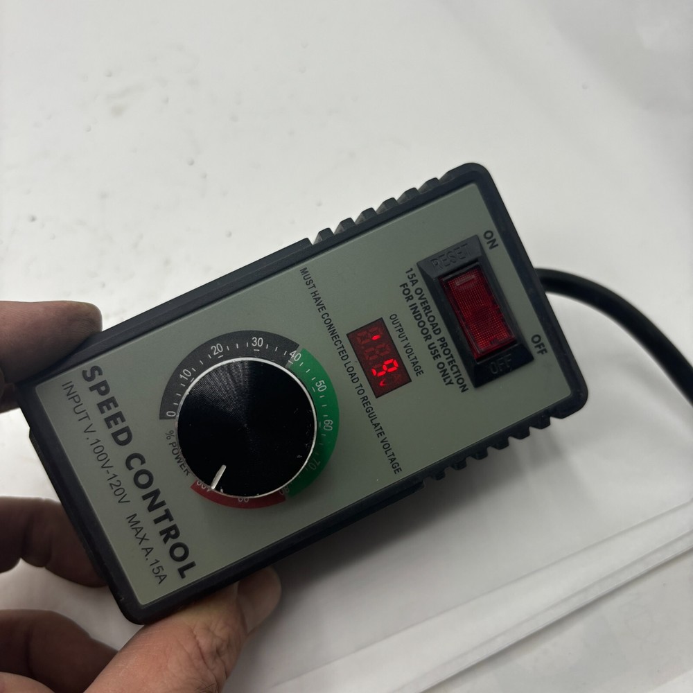AC Motor Speed Controller AC 100V-120V & 15A Max ⭐
