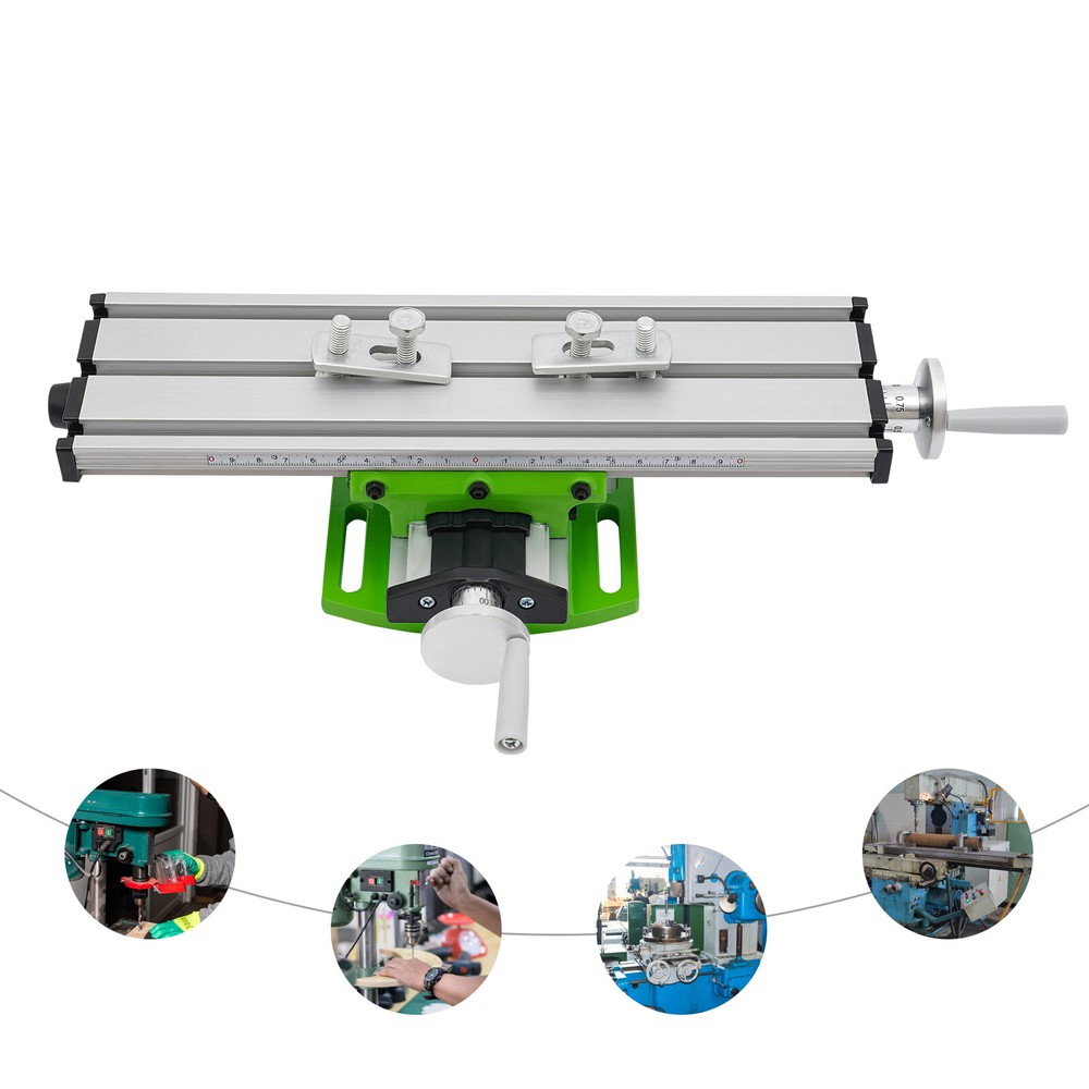 Multifunctional Milling Machine Work Table 2 Axis Cross Slide Bench Drill Vise