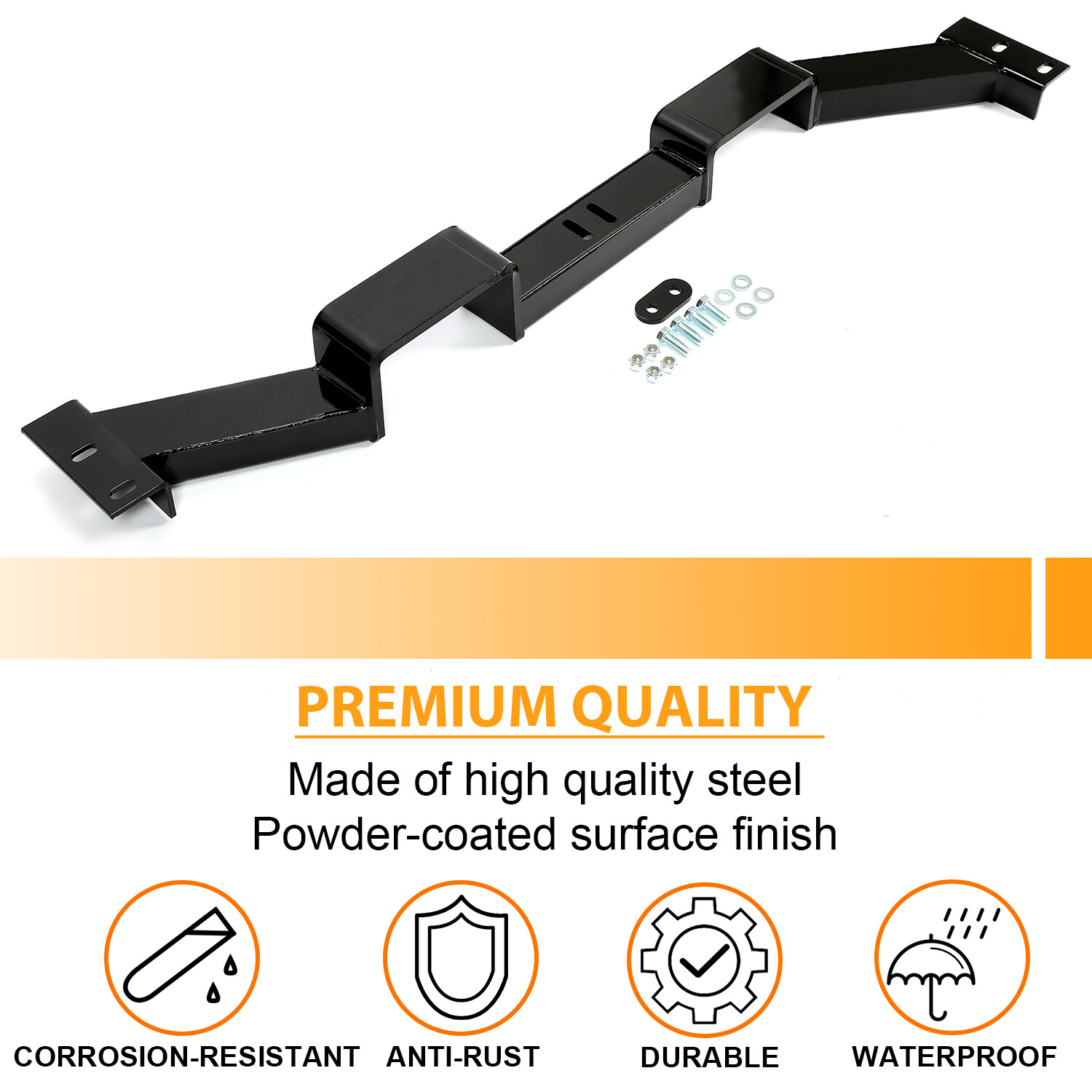 For 78-88 Chevy Monte G-Body GM-2 Black Double-Hump Transmission Crossmember