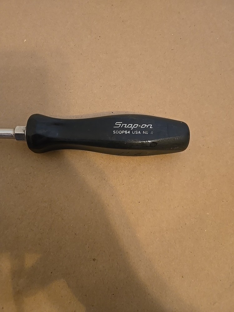 Snap On #4 Phillips Head Screwdriver Black Hard Handle SDDP64