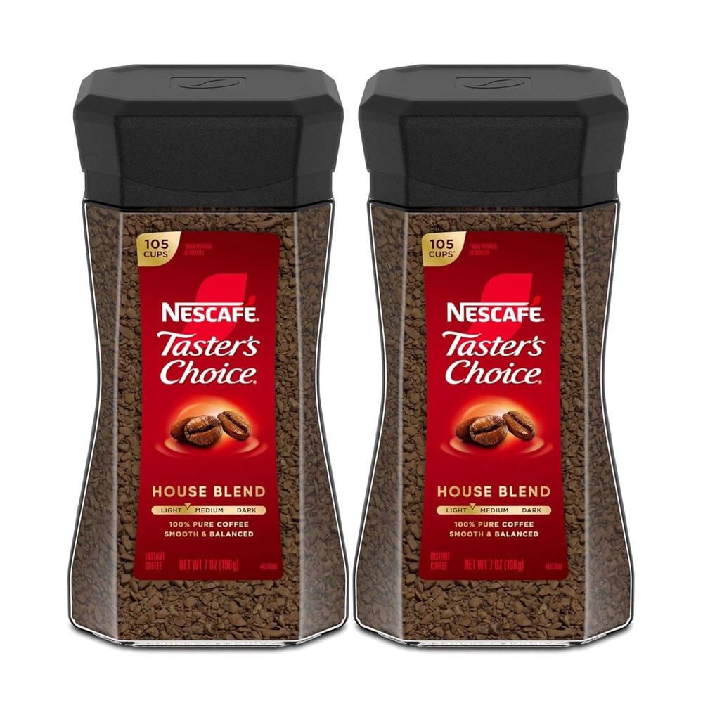 NESCAFÉ Instant Coffee, Light Medium Roast - 2 Jars
