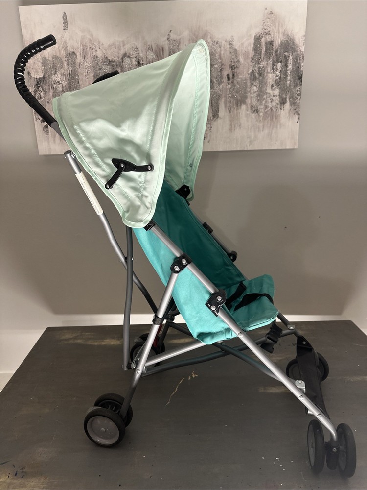 COSCO STROLLER 'umbrella' type  foldable two-tone turquoise/blue shade