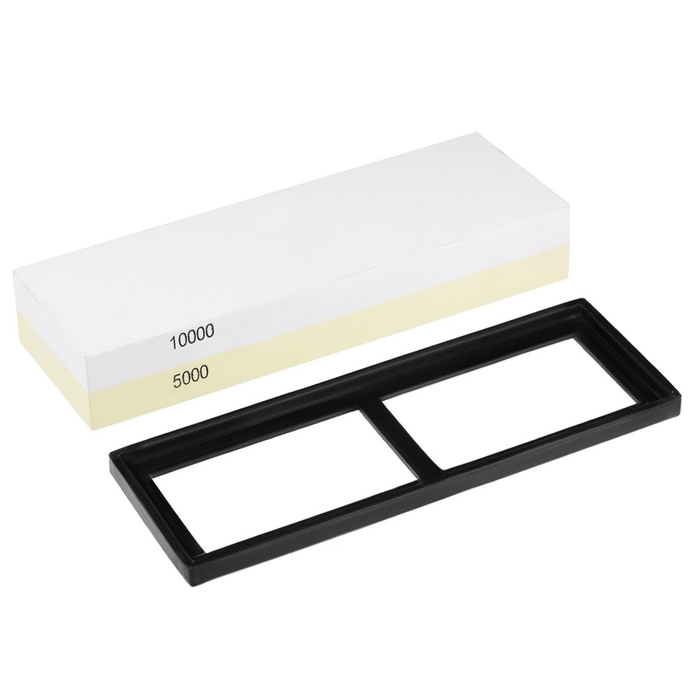 Double-Sided Whetstone Knives Sharpener Sharpening Stone 5000/10000 Grit
