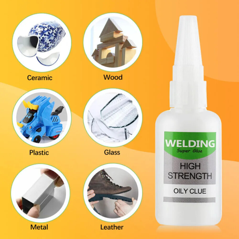3pcs Powerful Welding High-Strength Oily Glue Uniglue Universal Super Glue 50ml