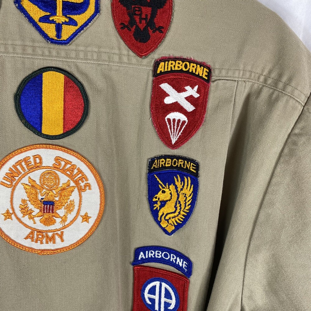 Patched WWII Airborne Veteran 1960s Jacket Patchwork