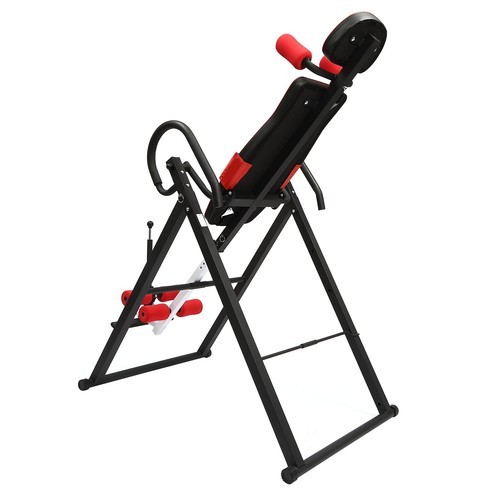 Foldable Inversion Table Teeter Machine Therapy Back Pain Relief Gravity Fitness