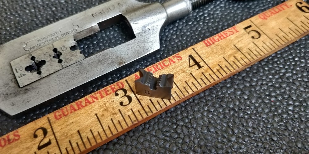 Antique S.W CARD Die Stock No. 00A ~ Threading tool Blacksmith use
