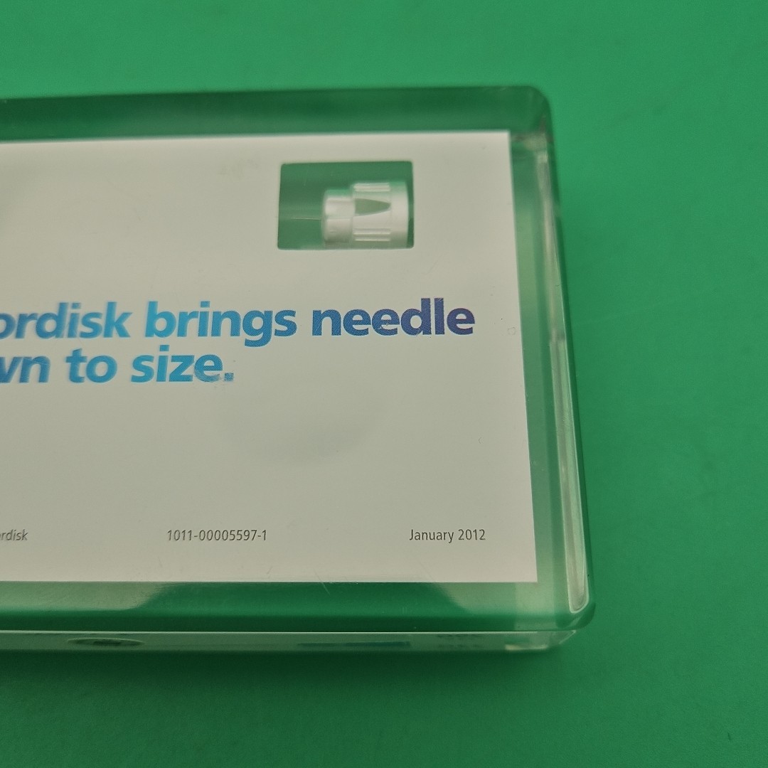 Novo Nordisk Salesman Sample Needles Resin Advertising Store Display Drug Rep