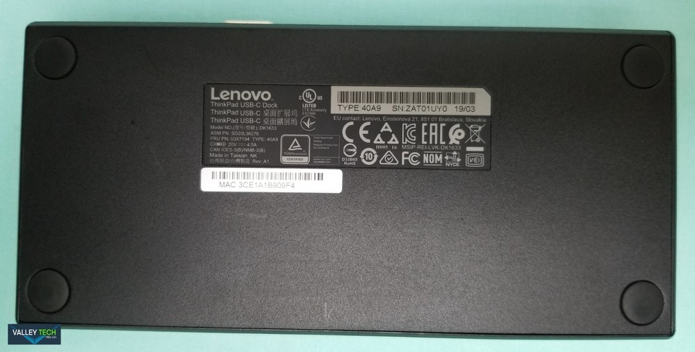 Lenovo ThinkPad Docking Station DK1633 USED