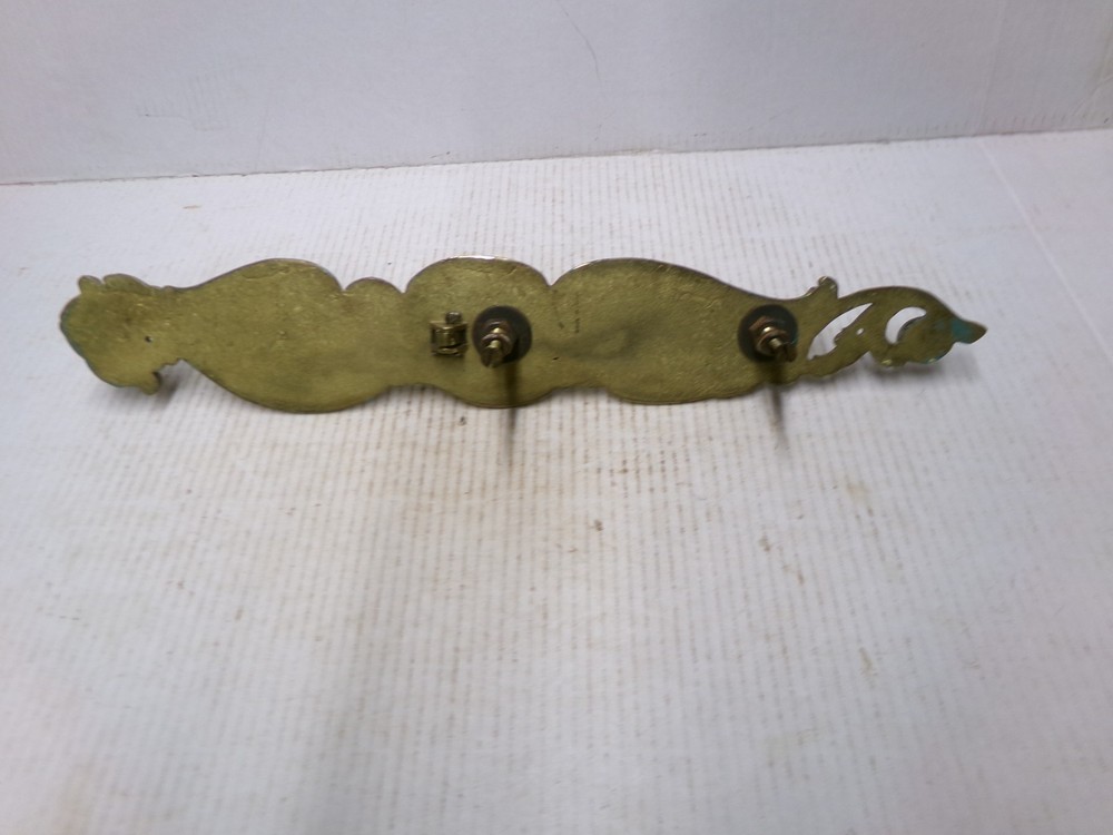 Vintage Ornate 19 1/2" Large Door Handle Pull Solid Brass