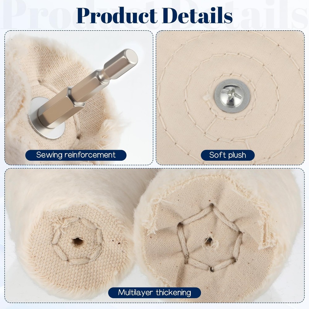 11 Pcs Buffing Wheel for Drill, Drill Buffer, Multi-Specification Wheel Kit w...