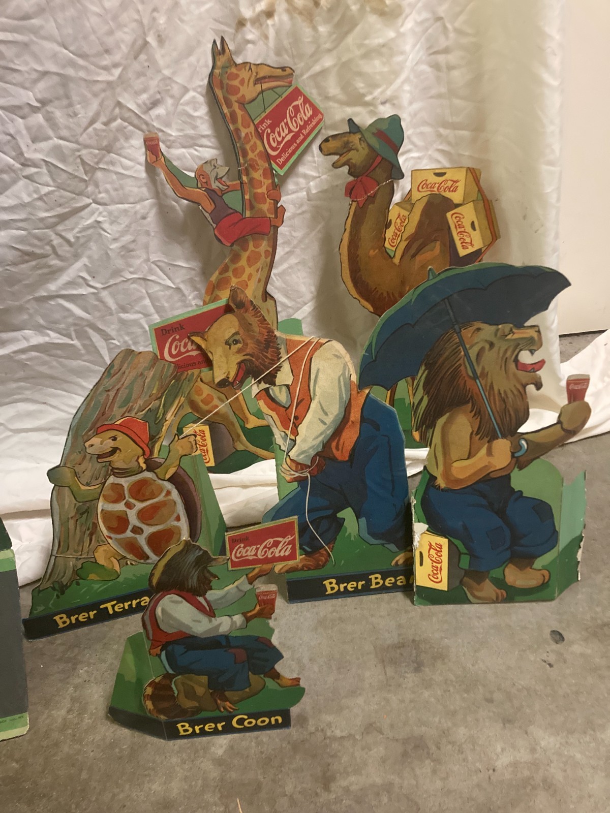 VINTAGE 1931 UNCLE REMUS & ANIMALS COCA-COLA COKE ADVERTISING - SNYDER & BLACK