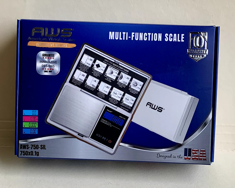 AWS Multi-Function Scale, AWS-750-SIL, 750x 0.1g