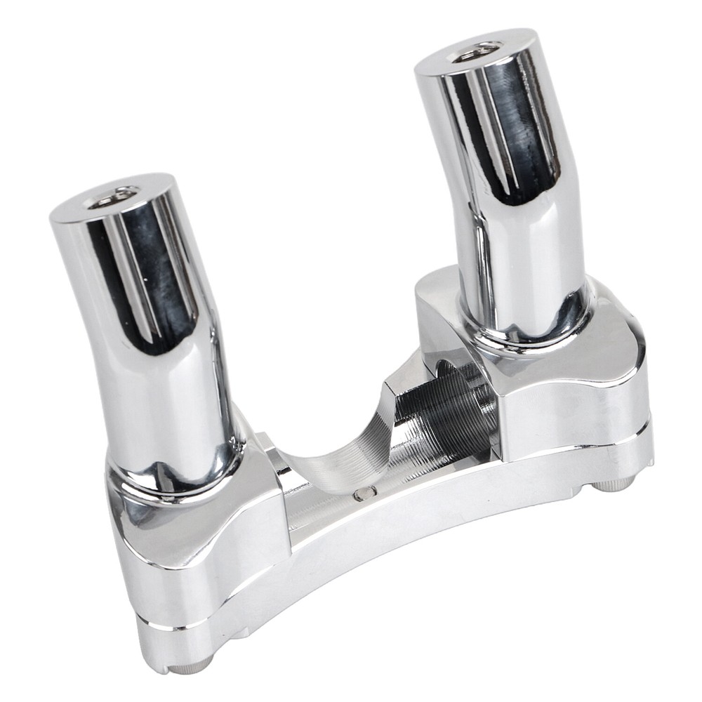 Chrome 3.5" Pullback Handlebar Riser Top Clamp For Harley Dyna Low Rider V-Rod