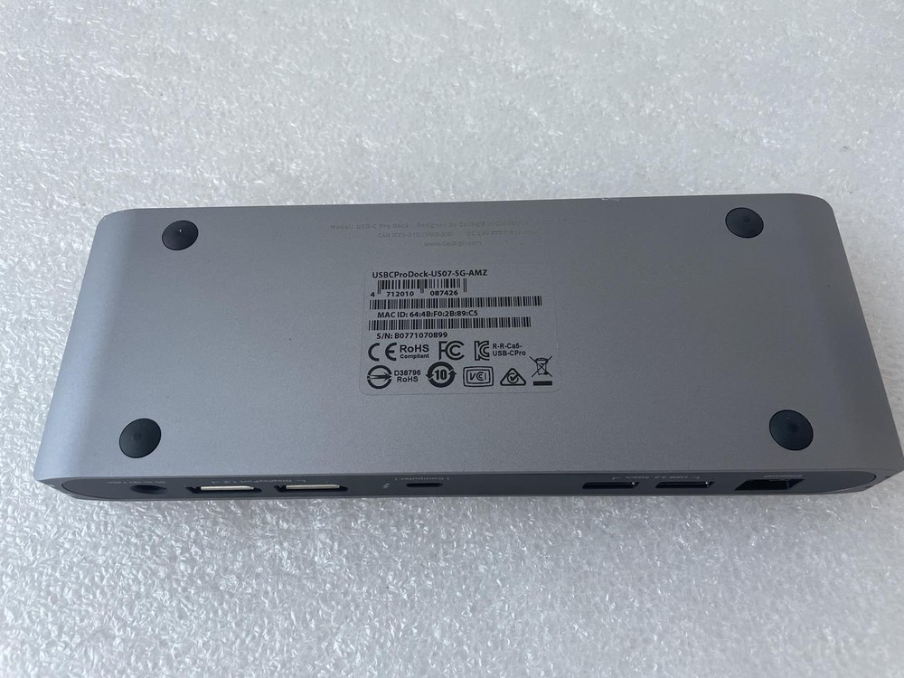 CALDIGIT USBCPRODOCK-US07-SG-AMZ USB-C PRO DOCK, NO CABLES