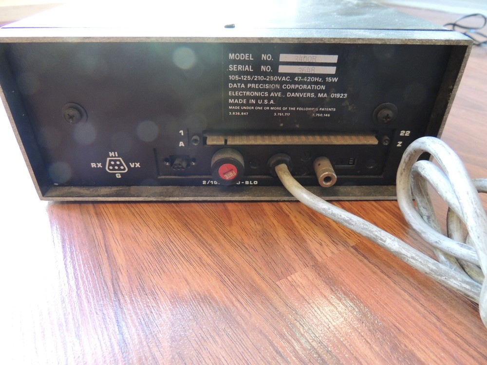 Data Precision 3400R 4-1/2 Digit Programmable Digital Multimeter DMM