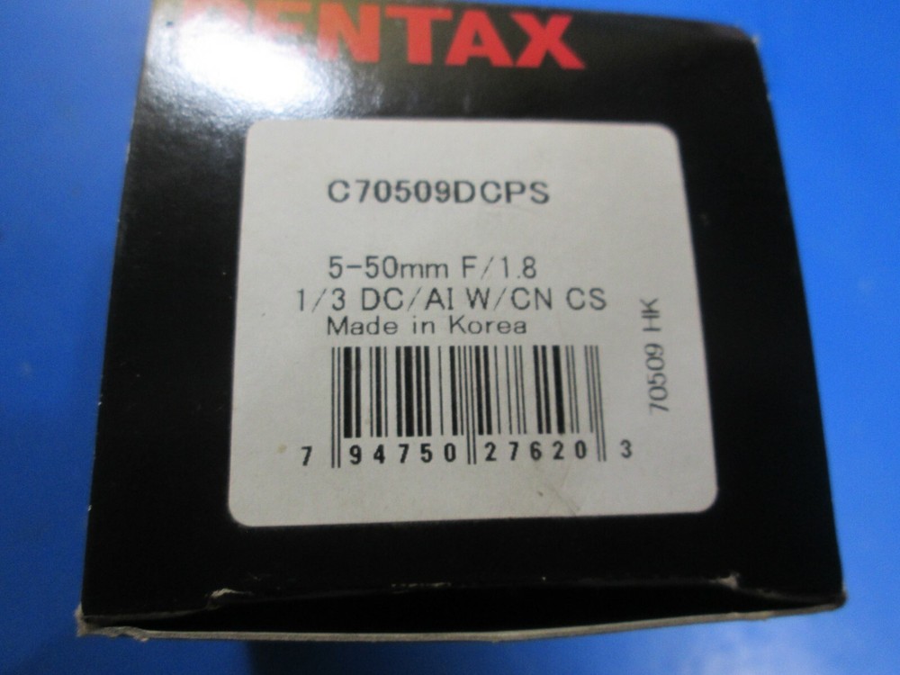 Pentax C70509DCPS CCTV Variable Focus Lense