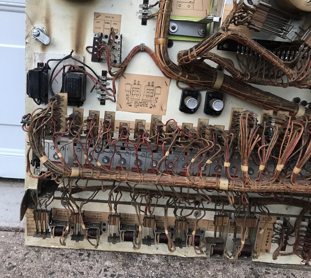 Huge & Heavy Pinball Machine Panel Guts, Awesome Steampunk Decor Piece!