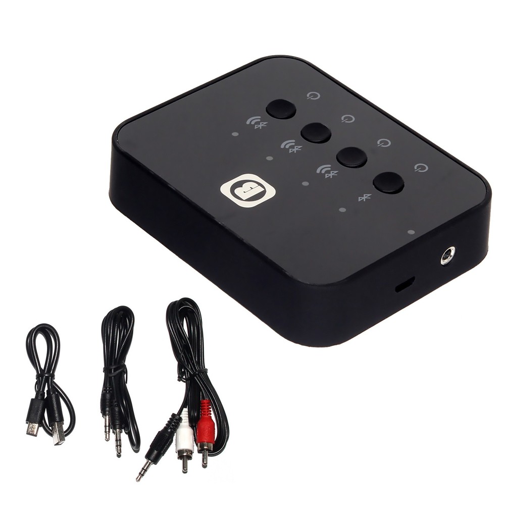 1 To 3 USB Bluetooth 4.0 Stereo Launcher Splitter Car Audio Adapter Transmitter