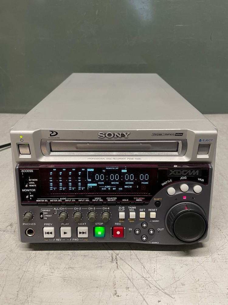 Sony PDW-1500 XDCAM Disc Sd Compact Deck Professional Recorder Player