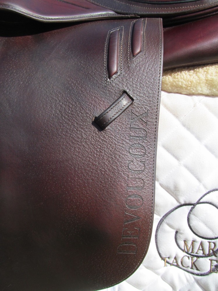 17.5" DEVOUCOUX BIARRITZ LAB close contact jumping saddle 3A flaps-2019 MODEL