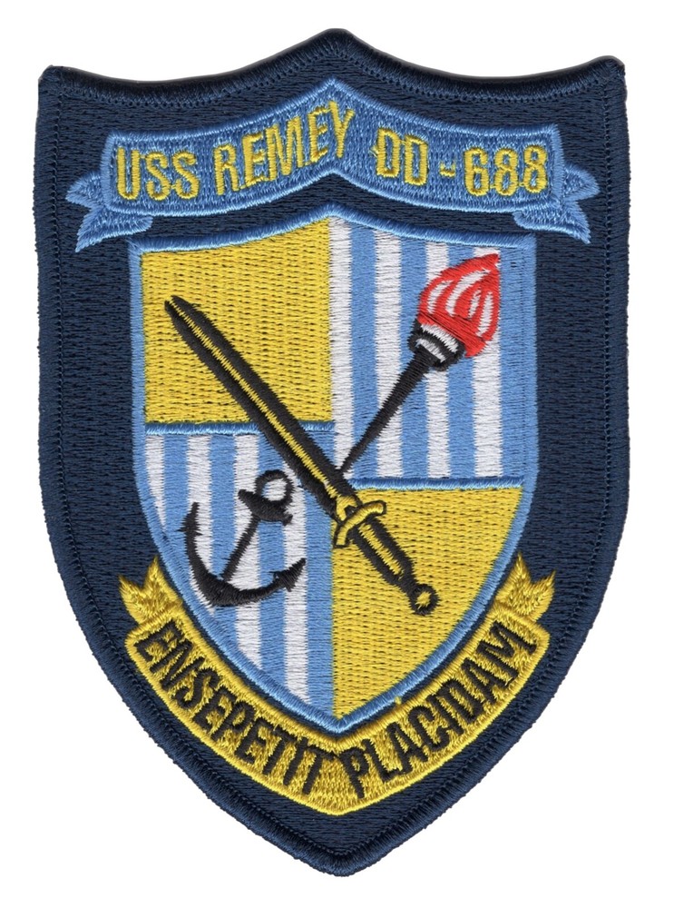 DD-688 USS Remey Patch - Version B