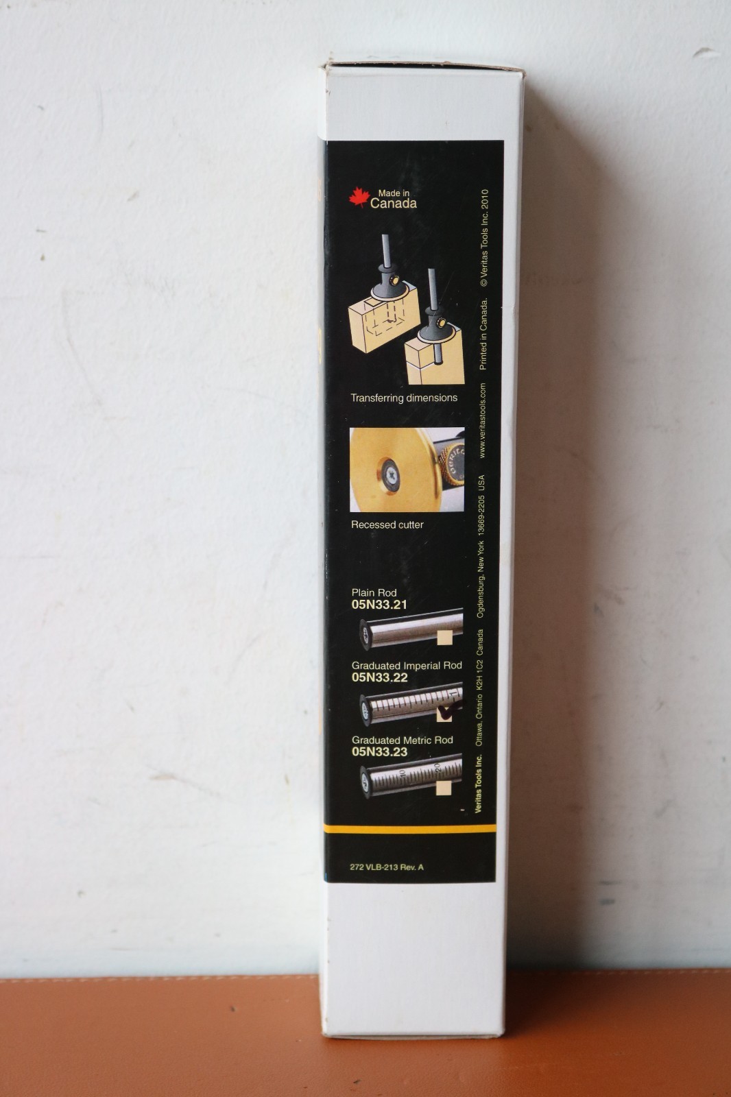 Veritas Standard Wheel Marking Gauge, Graduated Imperial Rod 05N33.22