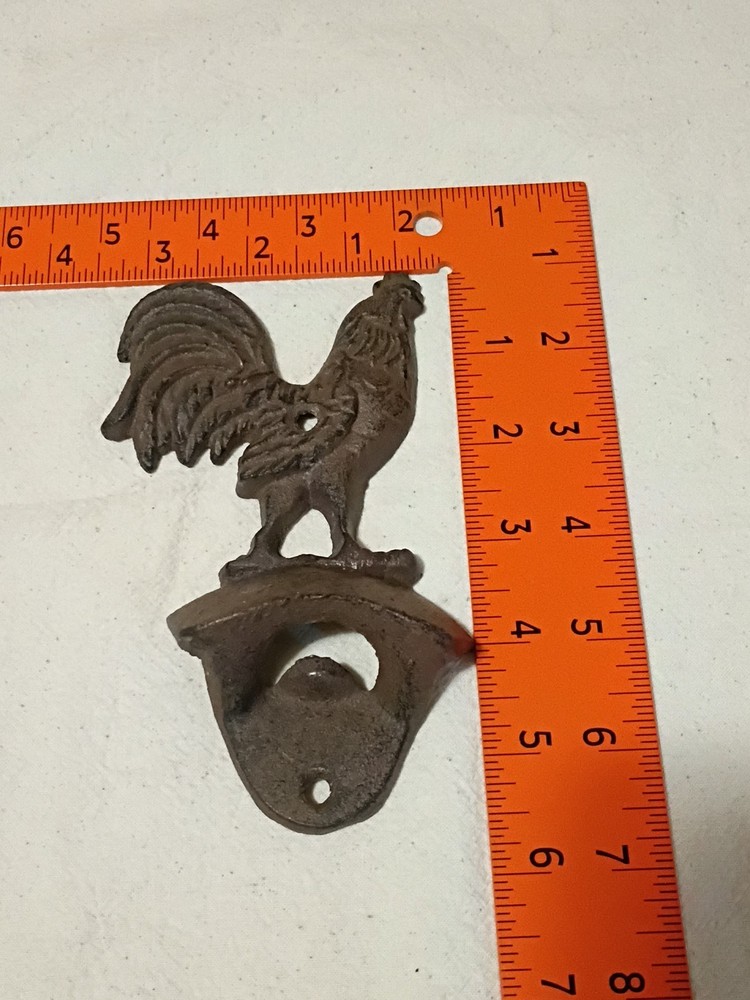 Cast Iron Rooster Bottle Opener D15