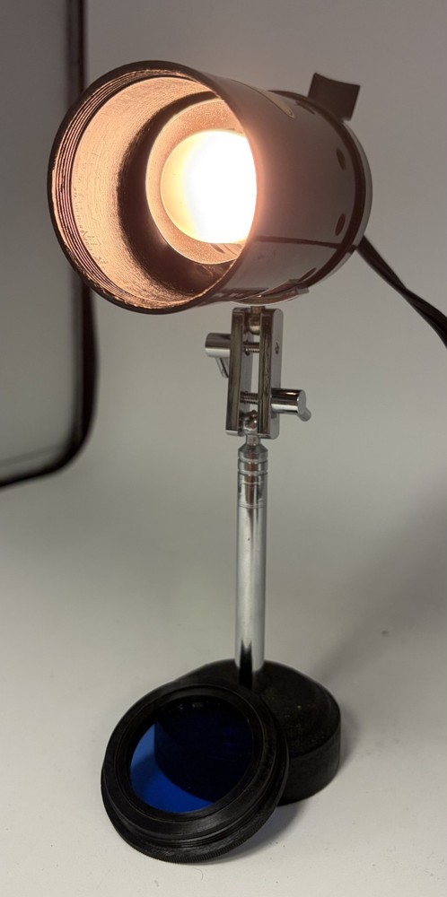 Vintage Perfect Adjustable Microscope Lamp Model No. 807 - Works