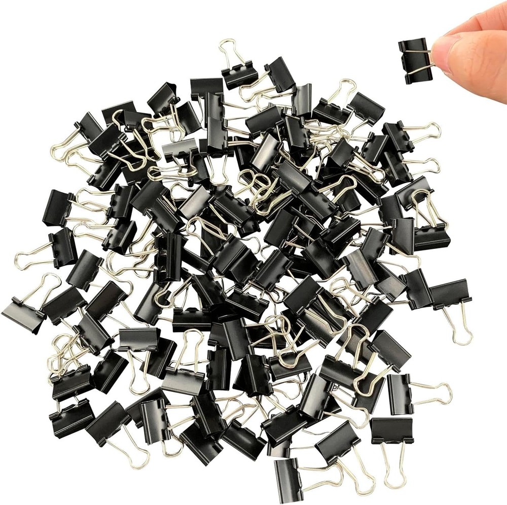 Mini Binder Clips, 5/8 inch, Paper Clps Small Size for Office