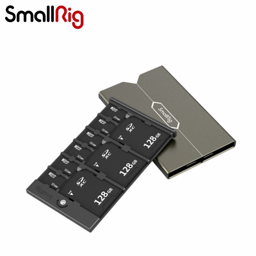 SmallRig Memory Card Case Holder Storage for SD / Micro SD / SIM Cards-2832B