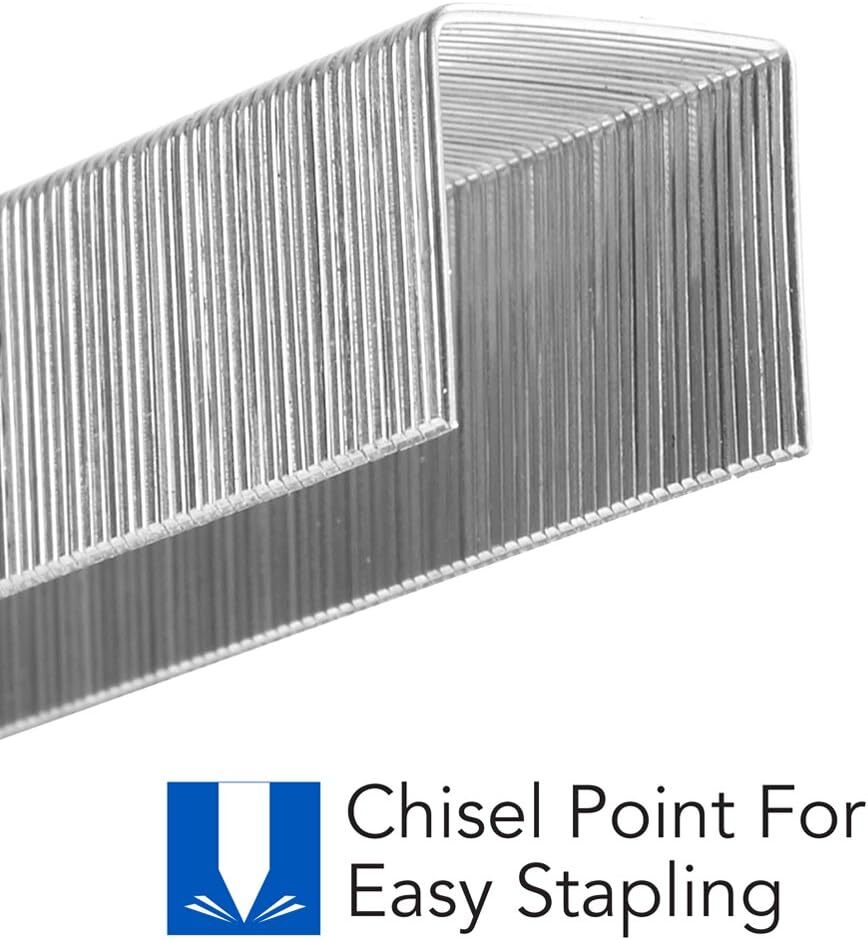 Heavy Duty Staples 1000 Box Sharp Chisel Points Secure 90 Sheets Premium Quality