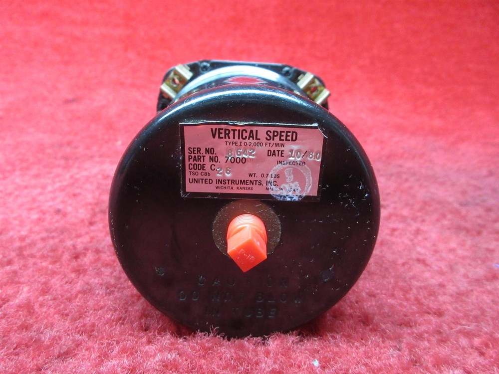 United Instruments Vertical Speed Indicator PN 7000