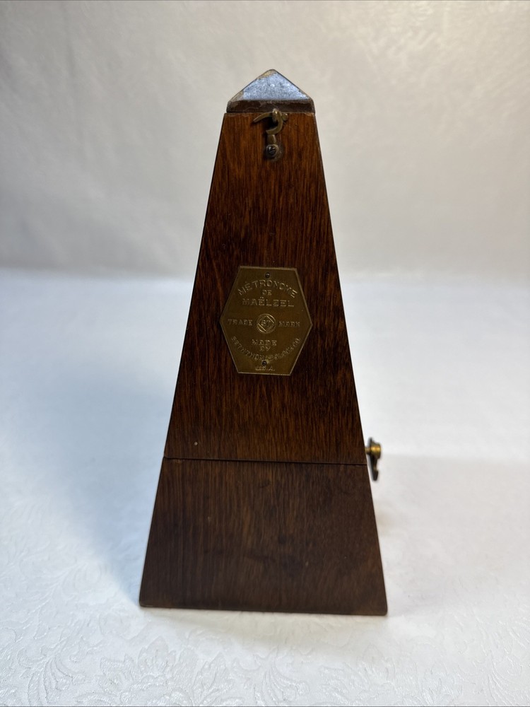 Seth Thomas Metronome De Maelzel  Missing Bottom Works as Intended